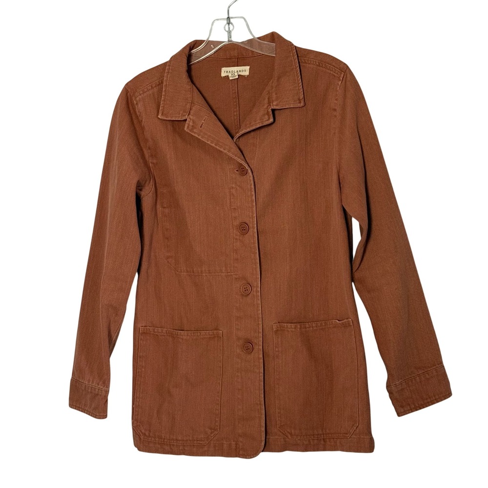 Tradlands Beverly Chore Jacket in‎ Clay Cotton Utility Coat - XSmall